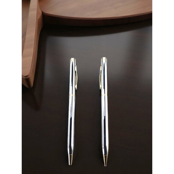 Vintage  1980s  Pierre Cardin pen and mechanical pencil set in its original text - Picture 5 of 8